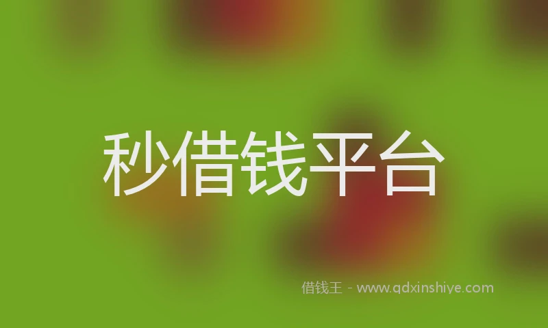 秒借钱平台