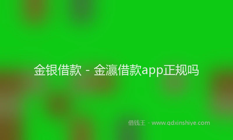金银借款 - 金瀛借款app正规吗