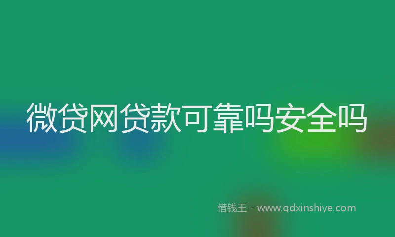 微贷网贷款可靠吗安全吗