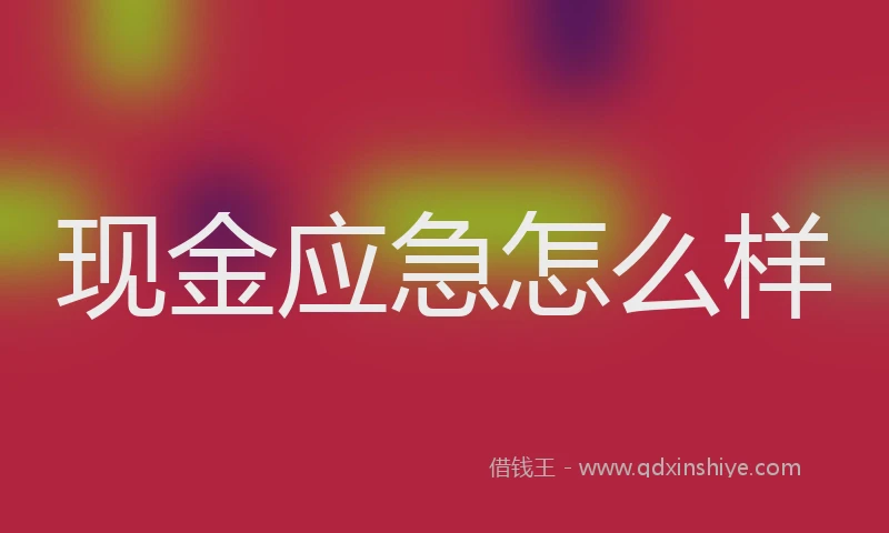 现金应急怎么样