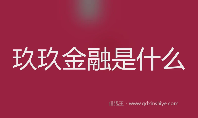 玖玖金融是什么