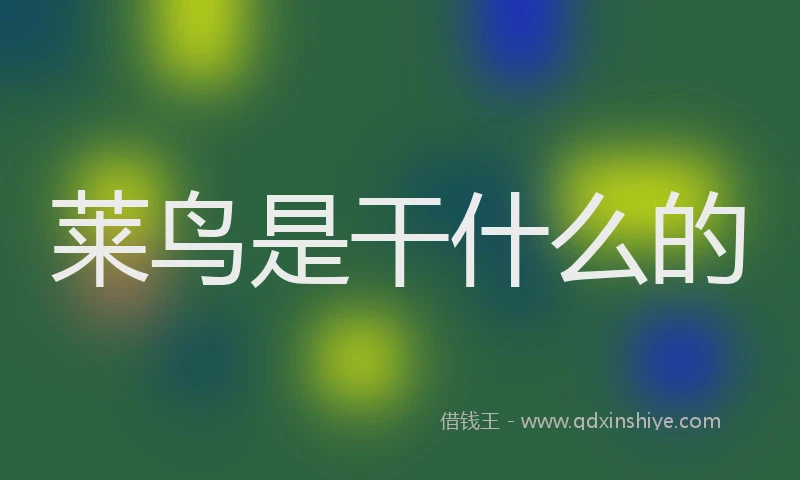 莱鸟是干什么的