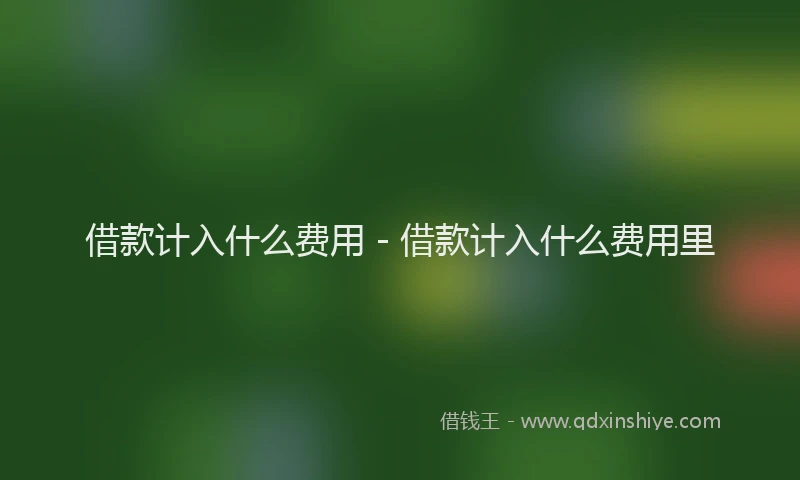 借款计入什么费用 - 借款计入什么费用里