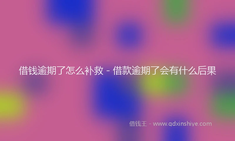 借钱逾期了怎么补救 - 借款逾期了会有什么后果