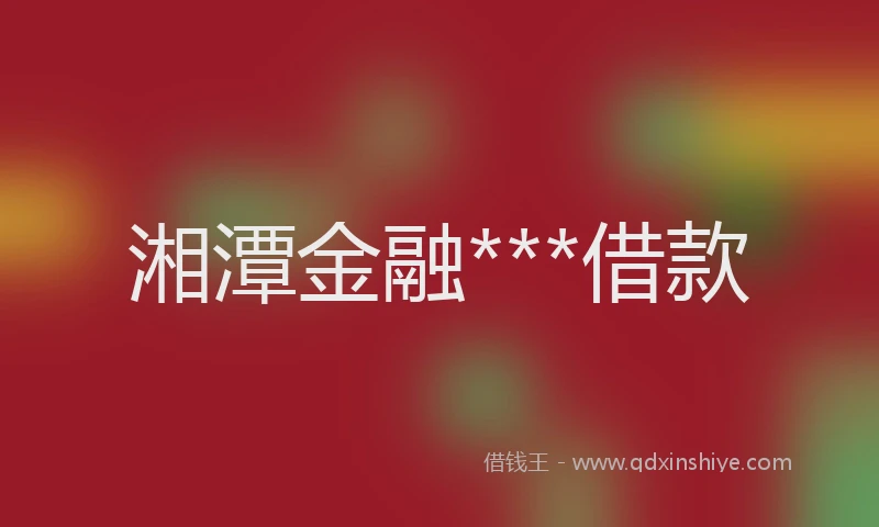 湘潭金融***借款