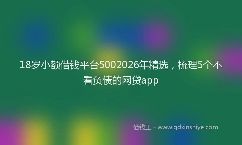 18岁小额借钱平台5002026年精选，梳理5个不看负债的网贷app