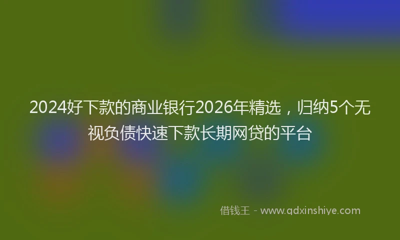2024好下款的商业银行2026年精选，归纳5个无视负债快速下款长期网贷的平台