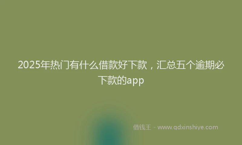 2025年热门有什么借款好下款,汇总五个逾期必下款的app