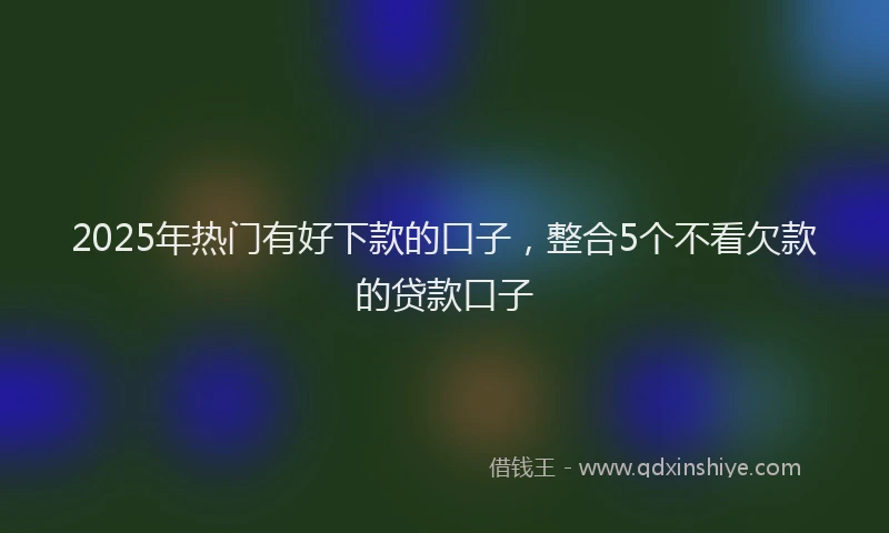 2025年热门有好下款的口子，整合5个不看欠款的贷款口子