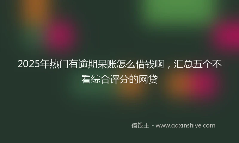 2025年热门有逾期呆账怎么借钱啊，汇总五个不看综合评分的网贷