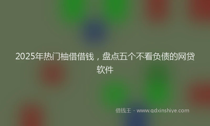 2025年热门柚借借钱，盘点五个不看负债的网贷软件