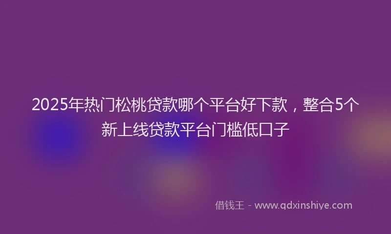 2025年热门松桃贷款哪个平台好下款，整合5个新上线贷款平台门槛低口子