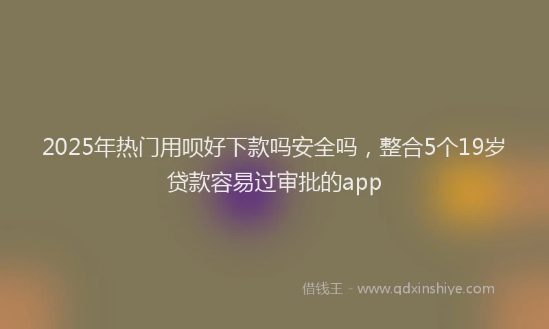 2025年热门用呗好下款吗安全吗,整合5个19岁贷款容易过审批的app