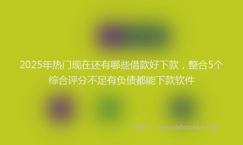 2025年热门现在还有哪些借款好下款，整合5个综合评分不足有负债都能下款软件
