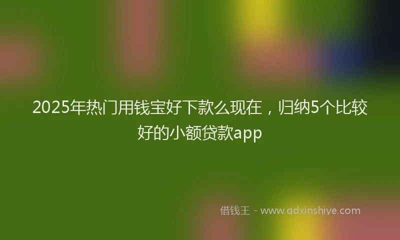 2025年热门用钱宝好下款么现在，归纳5个比较好的小额贷款app