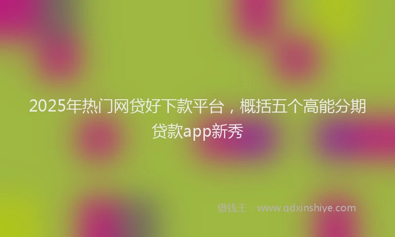 2025年热门网贷好下款平台，概括五个高能分期贷款app新秀