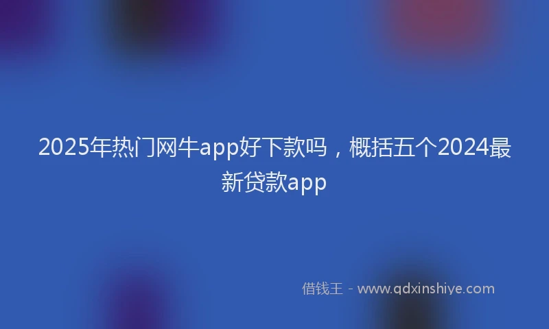 2025年热门网牛app好下款吗，概括五个2024最新贷款app