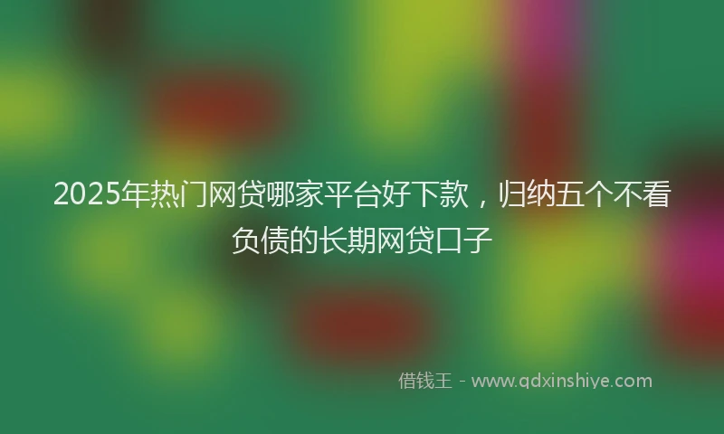 2025年热门网贷哪家平台好下款，归纳五个不看负债的长期网贷口子
