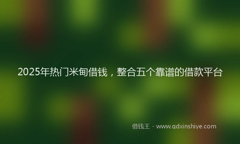 2025年热门米甸借钱，整合五个靠谱的借款平台