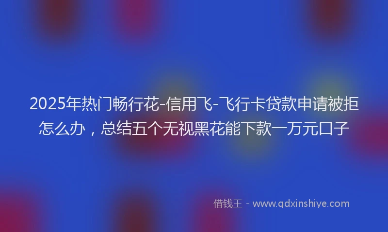 2025年热门畅行花-信用飞-飞行卡贷款申请被拒怎么办,总结五个无视黑花能下款一万元口子