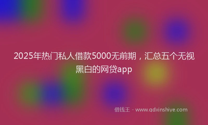 2025年热门私人借款5000无前期，汇总五个无视黑白的网贷app