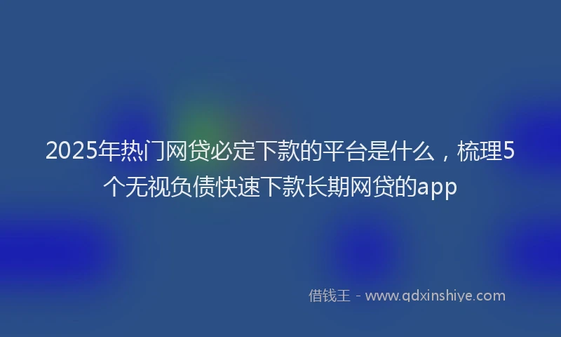 2025年热门网贷必定下款的平台是什么，梳理5个无视负债快速下款长期网贷的app