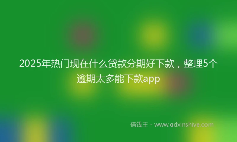 2025年热门现在什么贷款分期好下款，整理5个逾期太多能下款app