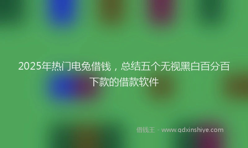 2025年热门电兔借钱，总结五个无视黑白百分百下款的借款软件