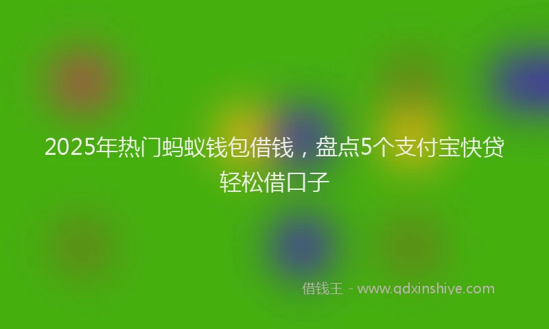 2025年热门蚂蚁钱包借钱，盘点5个支付宝快贷轻松借口子