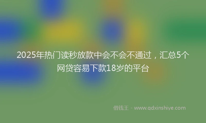 2025年热门读秒放款中会不会不通过，汇总5个网贷容易下款18岁的平台