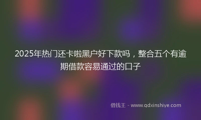 2025年热门还卡啦黑户好下款吗，整合五个有逾期借款容易通过的口子
