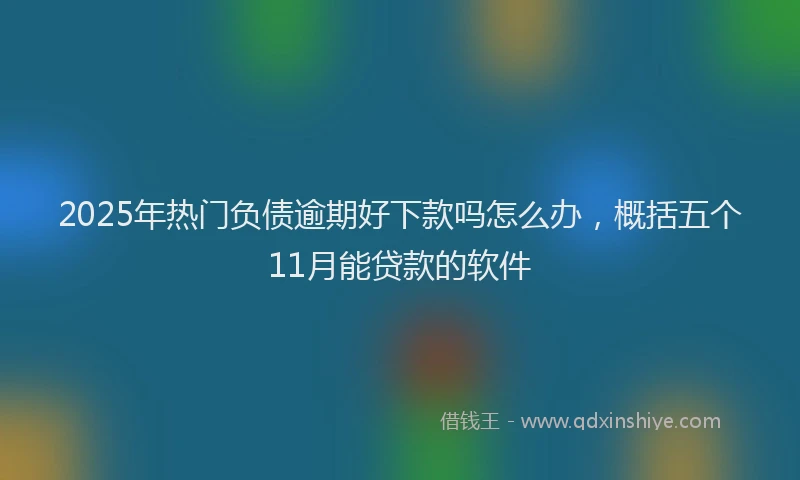 2025年热门负债逾期好下款吗怎么办，概括五个11月能贷款的软件