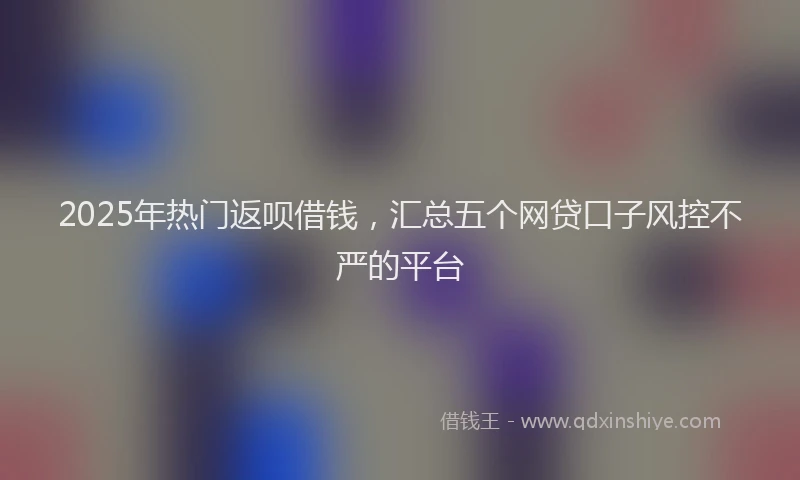 2025年热门返呗借钱，汇总五个网贷口子风控不严的平台