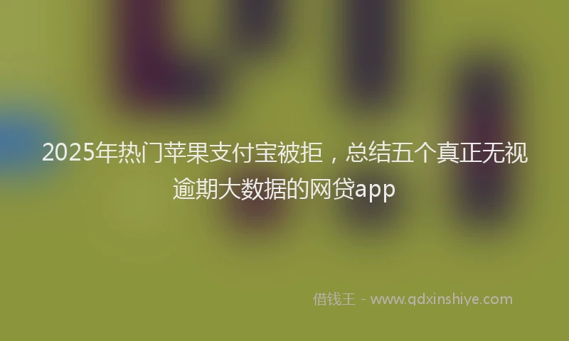 2025年热门苹果支付宝被拒，总结五个真正无视逾期大数据的网贷app