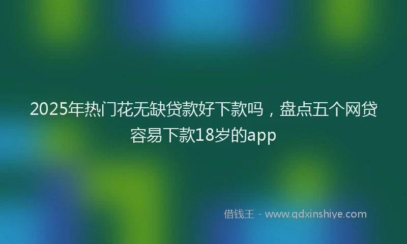 2025年热门花无缺贷款好下款吗，盘点五个网贷容易下款18岁的app