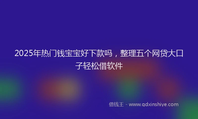 2025年热门钱宝宝好下款吗，整理五个网贷大口子轻松借软件
