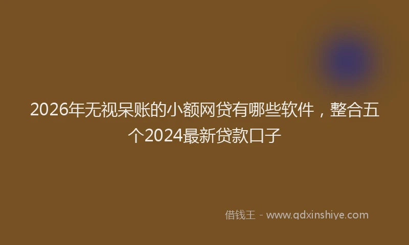 2026年无视呆账的小额网贷有哪些软件,整合五个2024最新贷款口子