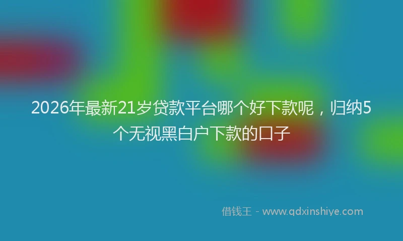 2026年最新21岁贷款平台哪个好下款呢，归纳5个无视黑白户下款的口子