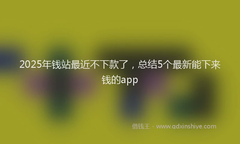 2025年钱站最近不下款了，总结5个最新能下来钱的app