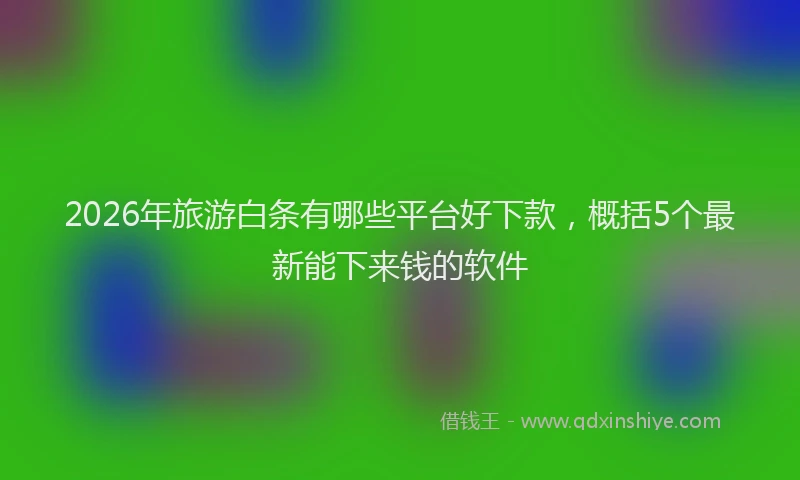 2026年旅游白条有哪些平台好下款，概括5个最新能下来钱的软件