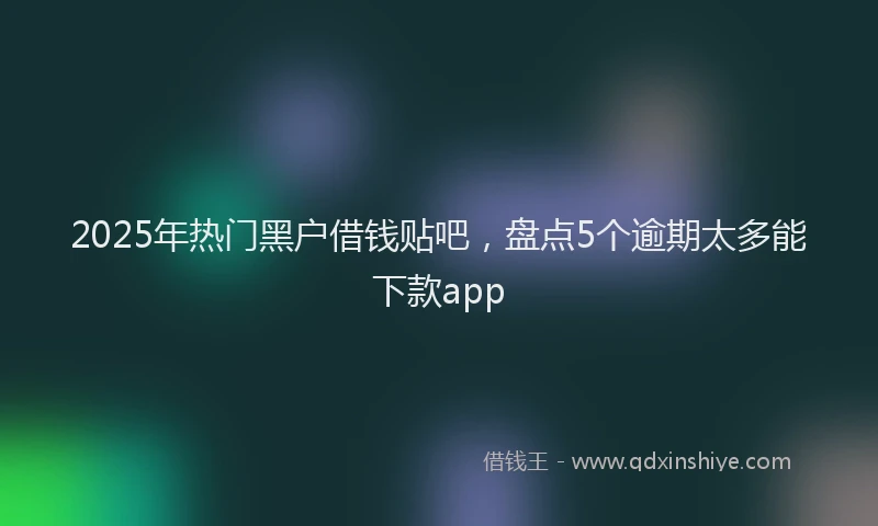 2025年热门黑户借钱贴吧,盘点5个逾期太多能下款app