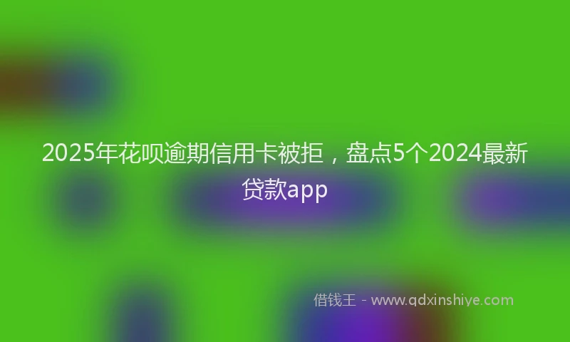 2025年花呗逾期信用卡被拒，盘点5个2024最新贷款app