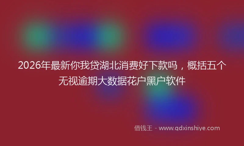 2026年最新你我贷湖北消费好下款吗，概括五个无视逾期大数据花户黑户软件