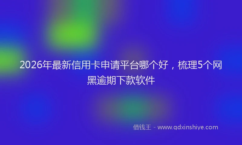2026年最新信用卡申请平台哪个好,梳理5个网黑逾期下款软件