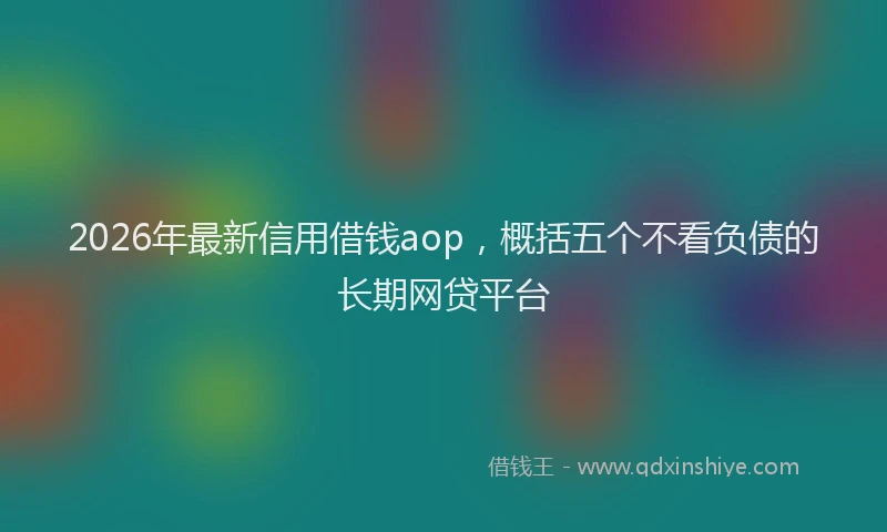 2026年最新信用借钱aop，概括五个不看负债的长期网贷平台