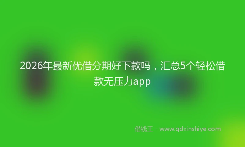2026年最新优借分期好下款吗，汇总5个轻松借款无压力app