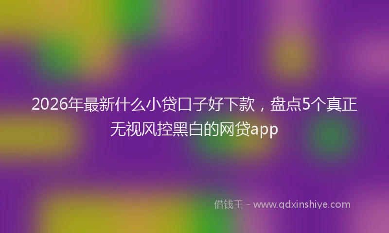 2026年最新什么小贷口子好下款，盘点5个真正无视风控黑白的网贷app