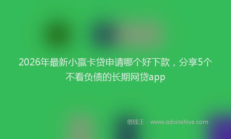 2026年最新小赢卡贷申请哪个好下款，分享5个不看负债的长期网贷app