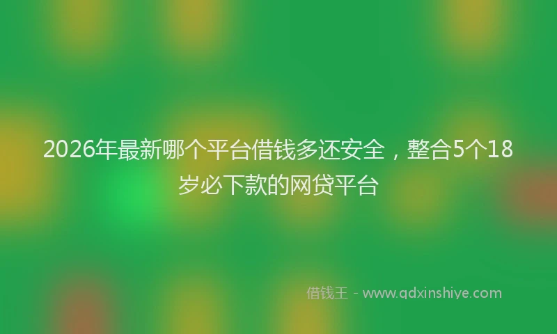 2026年最新哪个平台借钱多还安全,整合5个18岁必下款的网贷平台