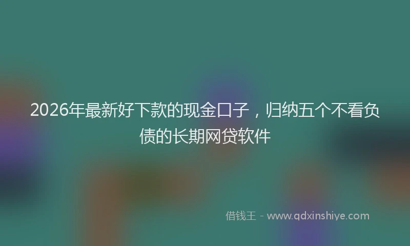 2026年最新好下款的现金口子，归纳五个不看负债的长期网贷软件